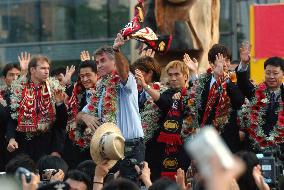 S. Korea World Cup players join parade